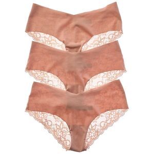Journelle Womens  3Pk Estelle Hipster, Blush